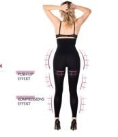Vorschau: powerleggs® Kompression Body Damen schwarz mit Body-Shape-Effekt und Anti-Cellulite-Effekt