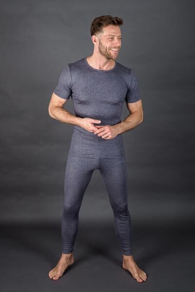 Moser Care Lamwolle Shirt unisex mit kurzem Arm und Rundhals aus 40% Lammwolle