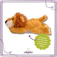 Vorschau: welliebellies® "Löwe groß" Wärmekuscheltier mit Bio-Hirse-Füllung, spendet bis zu 90 min Wärme