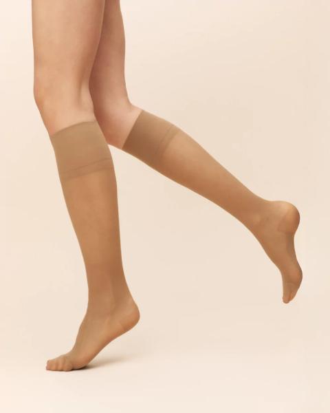 AYMA Aviator Kompressionskniestrümpfe Brazil mit Massageeffekt und Zehenverstärkung