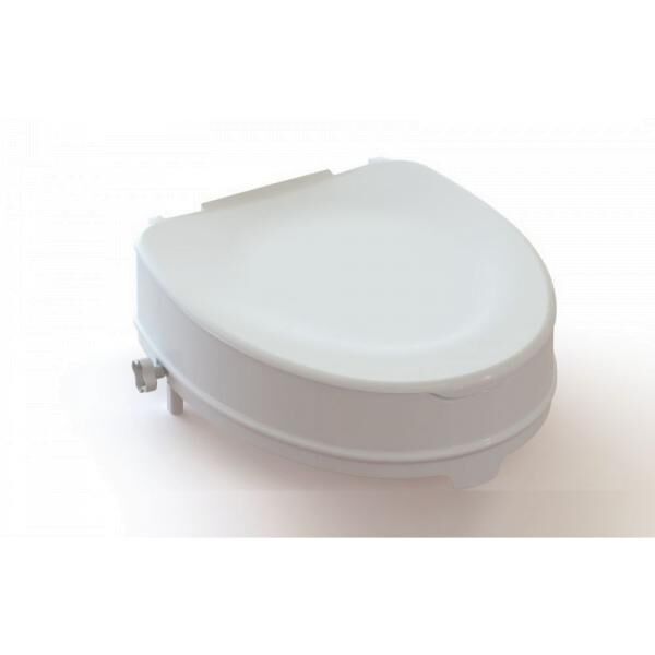 REHAFORUM MEDICAL Toilettensitzerhöhung RFM 10cm m. Deckel und zwei Hygieneausschnitten