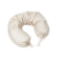 Mudis Bezug Stillkissen Satin natur 30 x 150 cm GOTS-zertifiziert, ohne Füllung