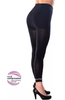 Vorschau: powerleggs® Kompression Leggings Damen schwarz mit Body-Shape-Effekt und Anti-Cellulite-Effekt