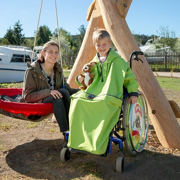 Pellis Medica Sommer-Cape Luise ungefüttert für Rollstuhlfahrer, wind- und wasserdicht