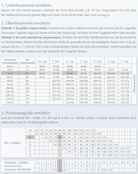ABC Breast Care First Form Vollschaumform Brustprothese in versch. Größen