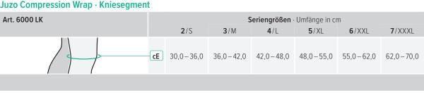 Juzo Compression Wrap Knie Kompressionssystem als Alternative zu Wickelbinden