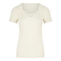 Vorschau: Moser Care Angora Damen Unterhemd mit kurzem Arm und Spitze, 30% Angora ohne Seitennähte