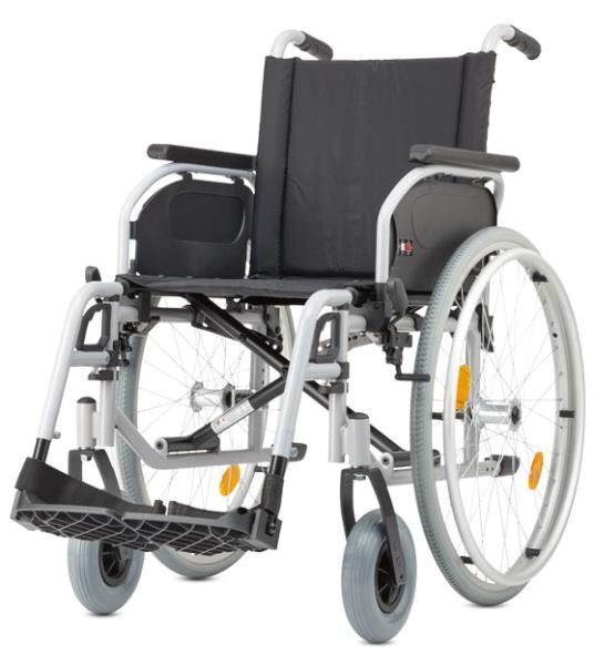 Bischoff & Bischoff S-Eco 300 Standard-Rollstuhl mit Kniehebelbremse u. Ankipphilfe