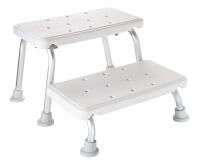 Vorschau: RIDDER Zweistufenschemel Sam, weiß, PE / Aluminium, Belastbarkeit 150 kg