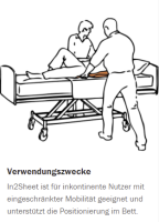 Vorschau: etac In2Sheet Immedia Inkontinenzunterlage mit Haltegriffen 850x900mm