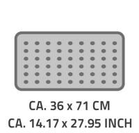 Vorschau: RIDDER Wannenset Promo mit großer Wanneneinlage 36 x 71 cm & Kopfpolster 30 x 13,5 cm