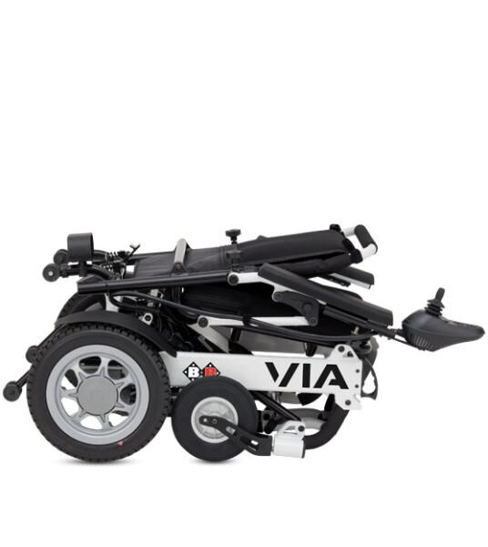 BISCHOFF & BISCHOFF Via faltbarer Elektrorollstuhl mit Lithium-Ionen-Batterie, Reichweite 22 km