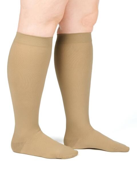 COMPRESSANA Forte Kompressionsstrümpfe strapazierfähig u. atmungsaktiv für kräftige Beine