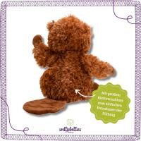 Vorschau: welliebellies® "Biber groß" Wärmekuscheltier mit Bio-Hirse-Füllung, spendet bis zu 90 min Wärme