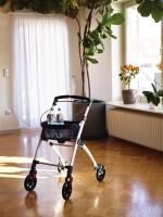 Vorschau: RIDDER Wohnraum-Rollator Pit zusammenklappbar mit Hand- und Feststellbremse