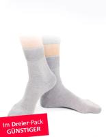 Vorschau: SILVER25 Socken mit Silberfäden für Herren mit Diabetes und Neurodermitis Dreierpack