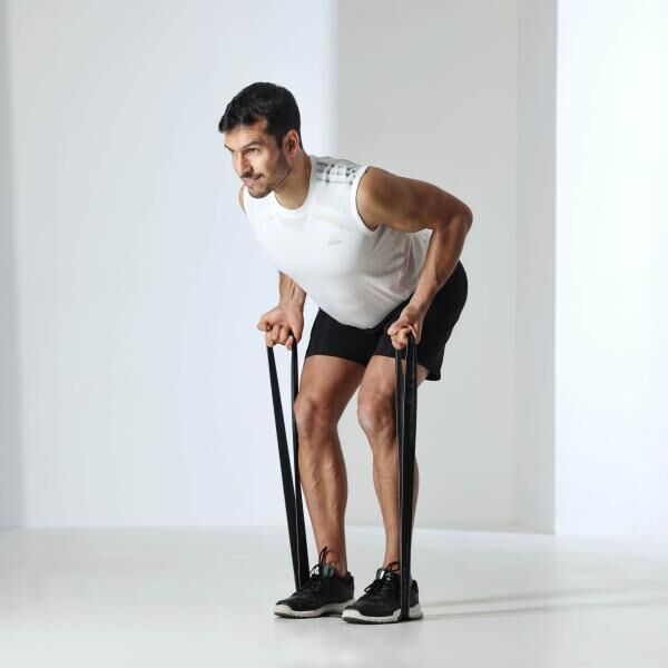 FLEXVIT Fitnessband REVOLVE 3er Set "Physio" - honiggelb, hellgrau, grün