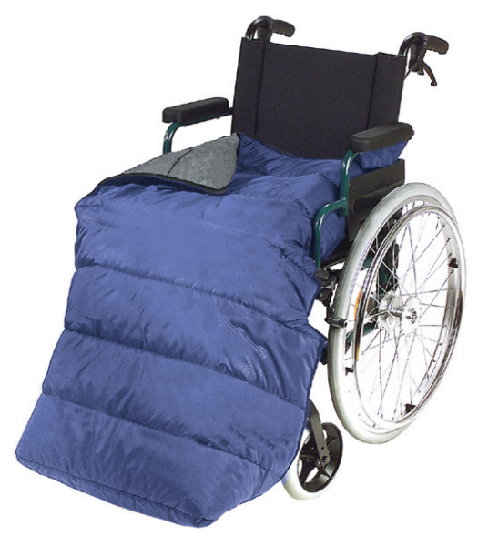 MORITZ REHA-HILFEN Beinschutzdecke - Thermosteppung für Rollstuhlfahrer mit Klettbändern
