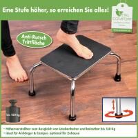 Vorschau: Vital Comfort Trittstufe mit Anti-Rutsch-Fläche - belastbar bis 150 kg, 46,5 x 34 x 24 cm