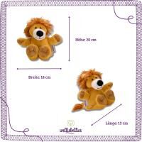 Vorschau: welliebellies® "Löwe midi" Wärmekuscheltier mit Bio-Hirse-Füllung, spendet bis zu 90 min Wärme