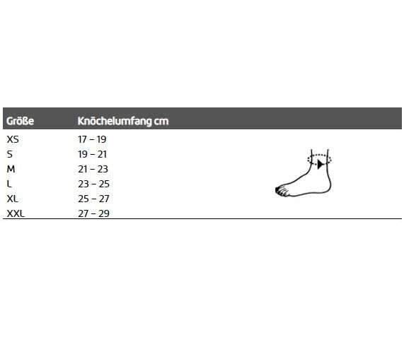 THUASNE Malleo PROmaster Aktiv-Sprunggelenkbandage mit Pelotten und beidseitigen Grifflaschen