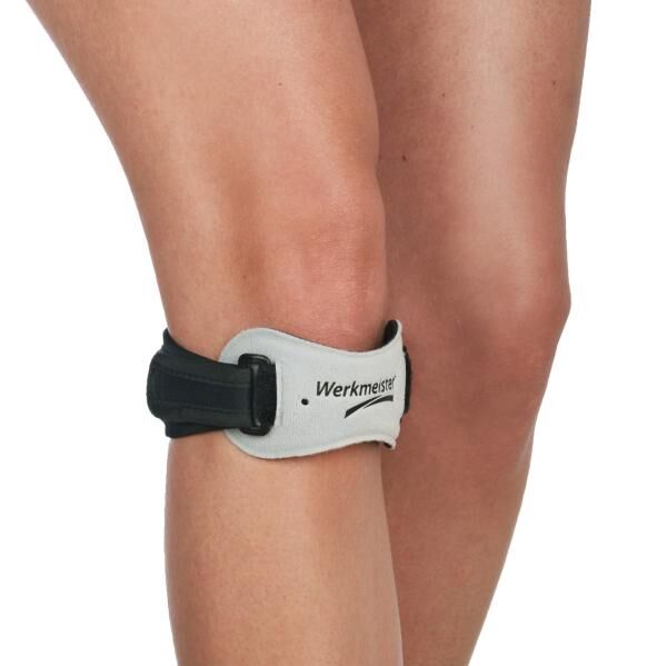 Wewa Med Patellabandage mit flexibler Silikonpelotte zur korrekten Führung der Sehne