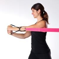 Vorschau: FLEXVIT ergonomisch geformte Griffe aus Holz für Zug- und Druckübungen inkl. Karabinern