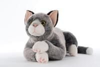 Vorschau: RobiCare® interaktive Therapiekatze "grau-weiß" Demenz-Plüschtier, mit Bewegungssensor