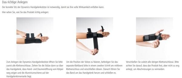 Ofa Dynamics Handgelenkorthese stabilisiert Ihr Handgelenk durch ihre komprimierende Wirkung