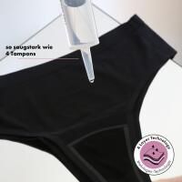 Vorschau: dais Cheeky Periodenunterwäsche, super saugfähig (4 Tampons), 2er Bundle, in Schwarz