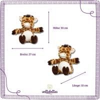 Vorschau: welliebellies® "Giraffe groß" Wärmekuscheltier mit Bio-Hirse-Füllung, spendet bis zu 90 min Wärme