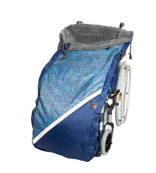 Pellis Medica Schlupfsack Trendy für Rollstühle gefüttert mit warmem Wirkflor u. Reißverschluss