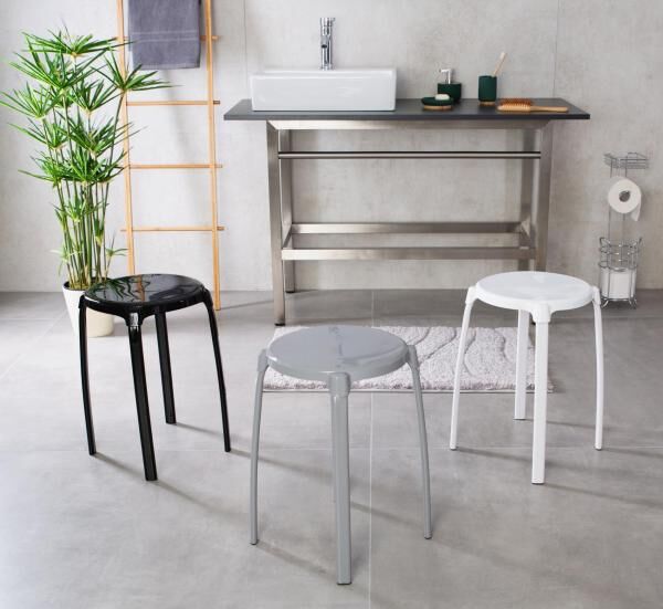 RIDDER Bad-Hocker Max Gesamtabmessung: ca. Ø 30 x 46,5 cm, TÜV geprüft und belastbar bis max. 100 kg