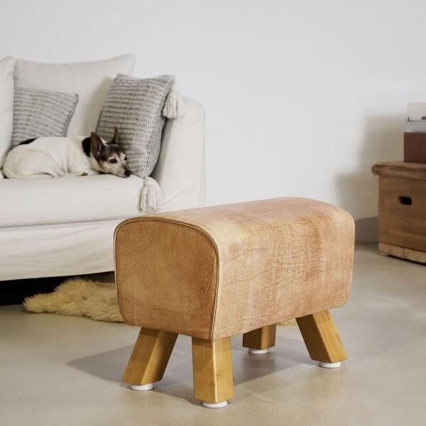 ARTZT Vintage Series Bock Sitzmöbel aus echtem Rindsleder hergestellt in Deutschland