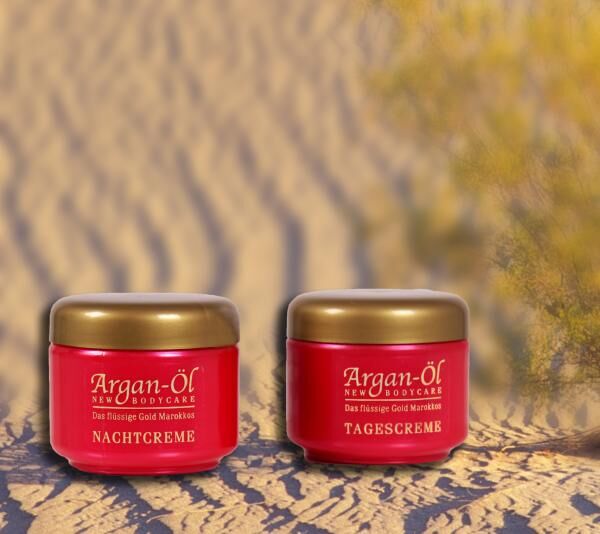 Bio-Vital Pflegeset Argan-Öl Tag- und Nachtcreme je 125 ml mit Anti-Aging Effekt