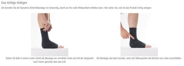Ofa Dynamics Knöchelbandage stabilisiert das Sprunggelenk auf natürliche Weise