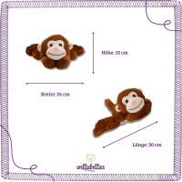 Vorschau: welliebellies® "Affe groß" Wärmekuscheltier mit Bio-Hirse-Füllung, spendet bis zu 90 min Wärme