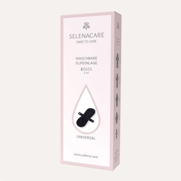 SELENACARE 5er Multipack nachhaltige waschbare Slipeinlage mit Druckknopf für die leichte Periode