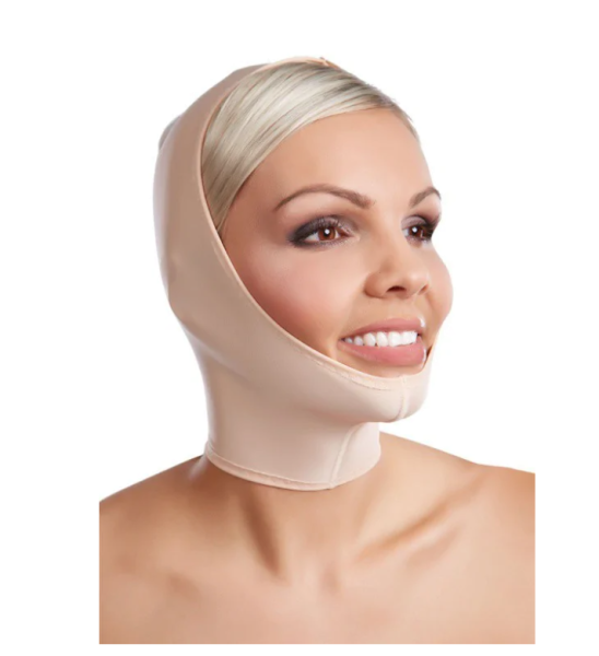 Lipoelastic Gesichtsbandage FM special Kompressions-Gesichtsbandage mit 3 Klettverschlüssen