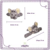 Vorschau: welliebellies® "Elefant groß" Wärmekuscheltier mit Bio-Hirse-Füllung, spendet bis zu 90 min Wärme