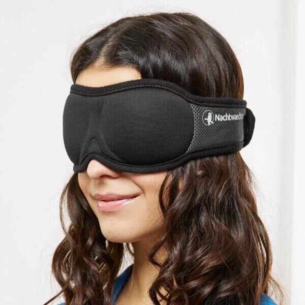 Nachtwaechter 3D+ ANINA Reise- und Schlafmaske mit breitem und flexiblem Komfort-Band